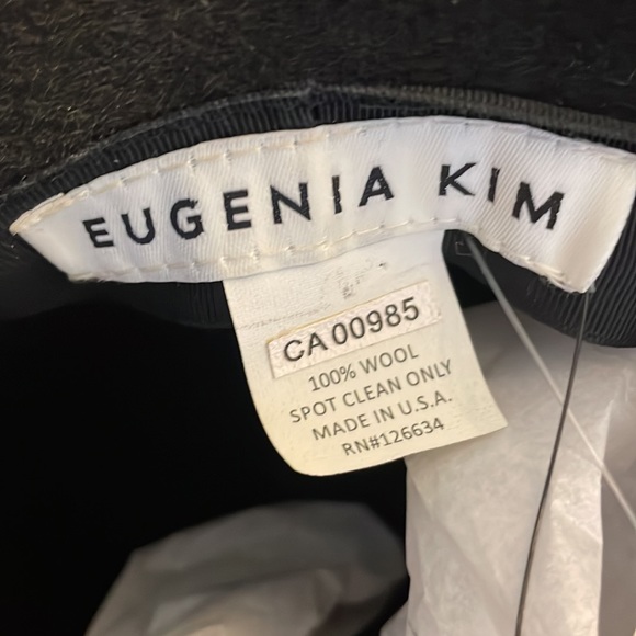 NWT: Eugenia Kim Blake 100% wool hat in black - Picture 7 of 11